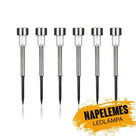 Napelemes ledlámpa süllyesztett 6db