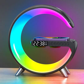ClockWave RGB intelligens lámpa, gyorstöltés, vezeték nélküli, hangszórók