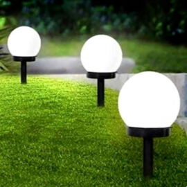 Gömb napelemes lámpa készlet 3db leszúrható kerti LED lámpa