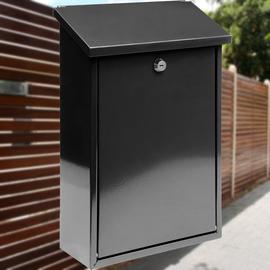 Postaláda 400X250X100mm fekete metál TO-78570