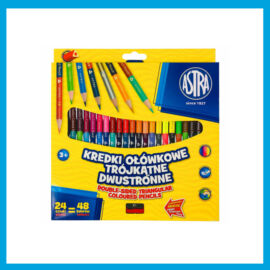 Astra Színes ceruza készlet DUO 24=48 ajándék hegyezővel 312116004