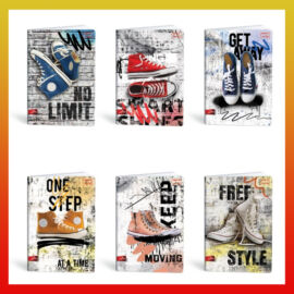 Lipamill Tűzött Füzet A4 sima 2022 Premium Sneakers 40+2 lap 18315