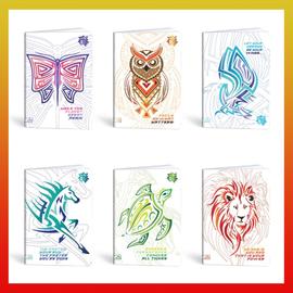 Lipamill Tűzött Füzet A4 Vonalas 2022 Metallic Animals 40 lap 18322