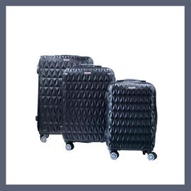 SwissLine 3db-os bőrőnd fekete nyomott mintás sw-248-4