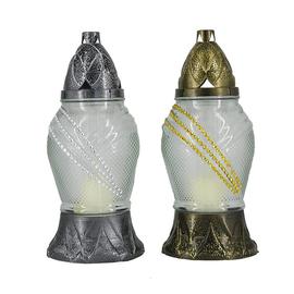 Üvegmécses bordás strasszos 24cm Z-317