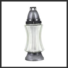 Z-360 Üvegmécses strasszos ezüst 24cm 452762