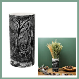 Kerámia váza -  fekete erdő h25cm HD9055