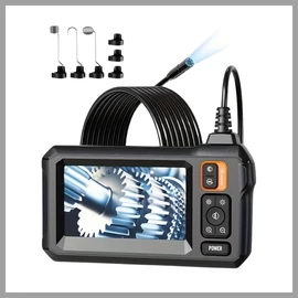 Vízálló Ipari Endoszkóp – 8 mm Digitális Boreszkóp 4.3" IPS kijelzővel, dual lencsével (5 m) PC26454-b