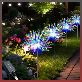5 db napelemes 300 LED-es pitypang füzér színes JG730845