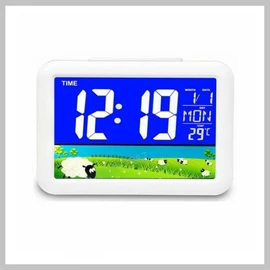 7002WJ Fehér LCD kijelzős ébresztőóra  6186498