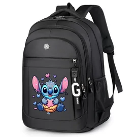 Stitch Hátizsák  Diákoknak – Nagy Kapacitású, Tartós Poliészter QD2395037