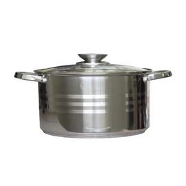 Rozsdamentes lábas üvegfedővel 5,4 liter 24 cm 5949062800829