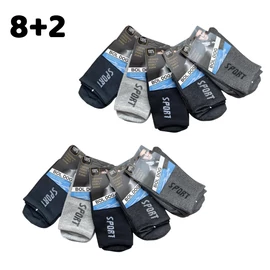 8+2 Férfi sport zokni 39-42 400345-2
