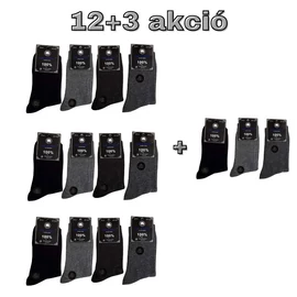 12+3 pár Férfi öltöny zokni  39-42 MP1002-7