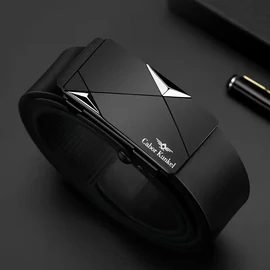 Ajándék Férfi Öv, Automata Csattal Ezüst 110cm HD61034-E