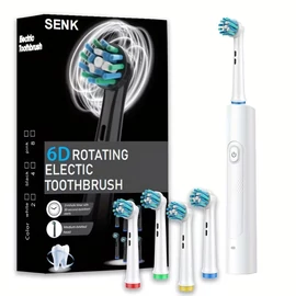 Senk-210 Smart forgó elektromos fehér fogkefe ajándék  4 fej XC2282281-4FF