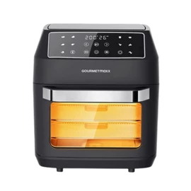 GOURMETMAXX Multifunkciós Forrólevegős Sütő – 12L, 1700W (Fekete) DS13606
