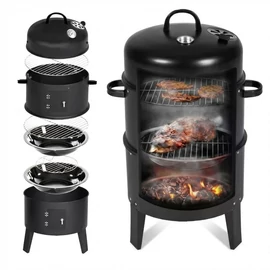 2 az 1-ben Faszenes Grill és Füstölő 66643411249