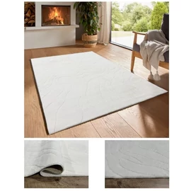 Bergamo Lorey plüss szőnyeg krém 80x150cm bergamoloreycream-80