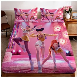 3 Részes K-pop Témájú Gumis Lepedő Szett – 120x200 cm 57MK552QG5-3