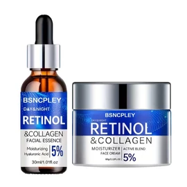 BSNCPLEY Retinol &amp; Kollagén Arcápoló Készlet – Intenzív regenerálás éjjel-nappal WN293236