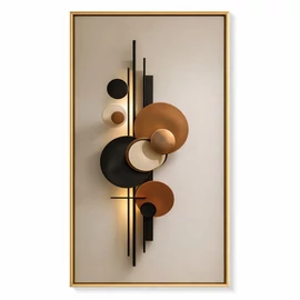 Modern absztrakt geometrikus kör vászon falikép 80 × 160 cm EH11922125