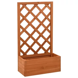 Fából Készült Virágláda Futtatóráccsal (50 x 25 x 90 cm) K2MW73G6V2