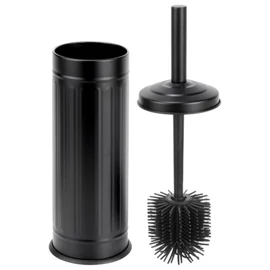 Szilikon WC-kefe tartóval Fekete 567069