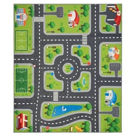Gyerek szőnyeg parkos városi úthálózat mintával 120 x 180 cm GYSZ27