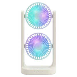 Duplafejes asztali ventilátor LED világítással 53201DF