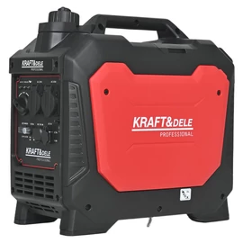 Kraft&amp;Dele  Inverteres Generátor 2,5KW 230V 12V 8A USB KD3162