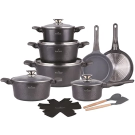 Die Cast Aluminum 14 részes edénykészlet ezüst SH-BP3014S