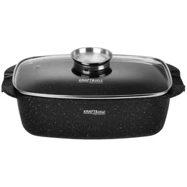 Kraft&amp;Dele tapadásmentes sütőedény fedővel 5,8L, 32×11cm KD4353