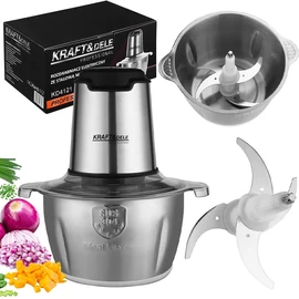 Kraft&amp;Dele 350W ELEKTROMOS HÚS- ÉS ZÖLDSÉGAPRÍTÓ 2L KD4121