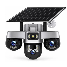 Napelemes Smart kültéri megfigyelőkamera – 360°-os panoráma V380-SNC