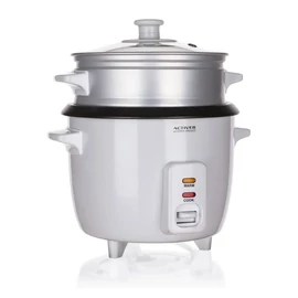Automata rizsfőző párolóbetéttel, 0,6 l, 300 W – fehér 370628