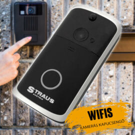 Straus vezeték nélküli WiFi kapucsengő beépített kamerával ST/WDB-001