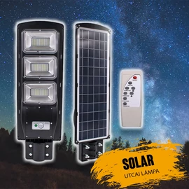 Solar utcai lámpa 800W IP67