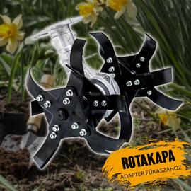 Rotációs kapa adapter fűkaszához
