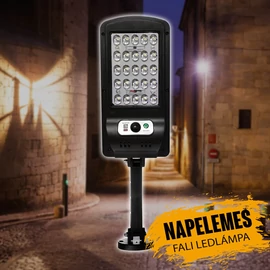 Napelemes kültéri fali ledlámpa W755-5