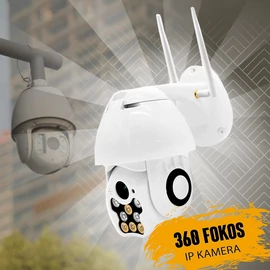 Onvif 360 fokban forgó IP kamera