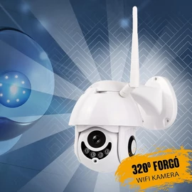 Wifi Smart 320 fokban forgó IP kamera