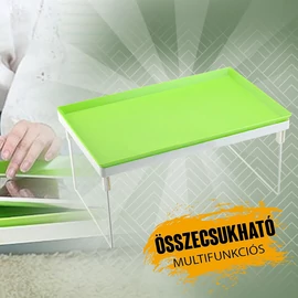 Összecsukható multifunkcionális laptop asztal levehető tálcával