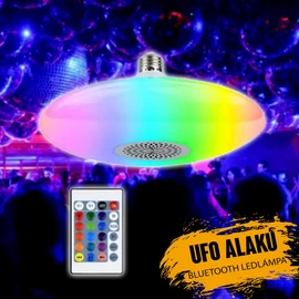 Bluetooth RGB ufó lámpa beépített hangszóróval