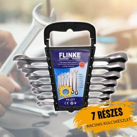 Flinke 7 részes racsnis villás-csillag kulcskészlet FK077