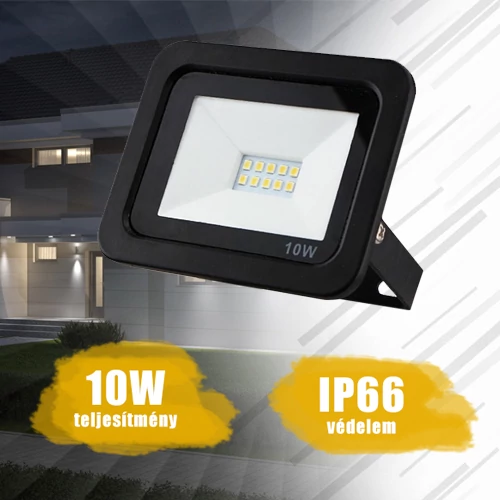 10W por- és vízálló led reflektor